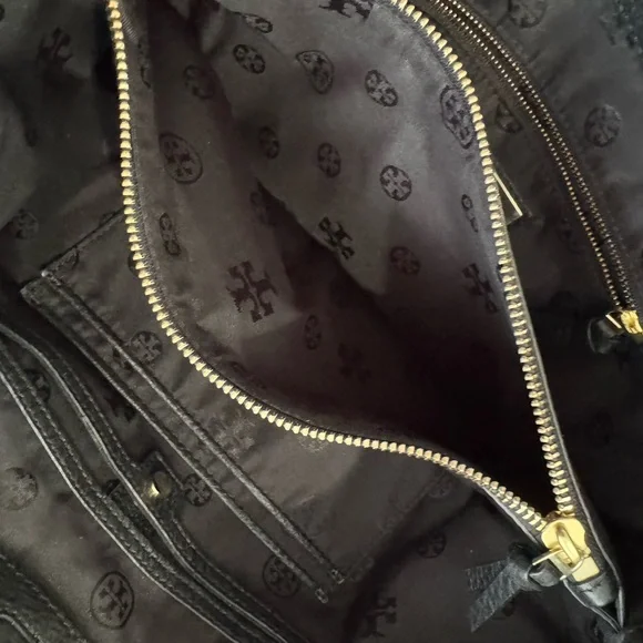 New Tory Burch Black Leather Bag (no tags) - Picture 10 of 12